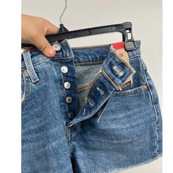 Levi's 501 High Rise Fitted Through The Hip Original Style Size 26 - Picture 7 of 7